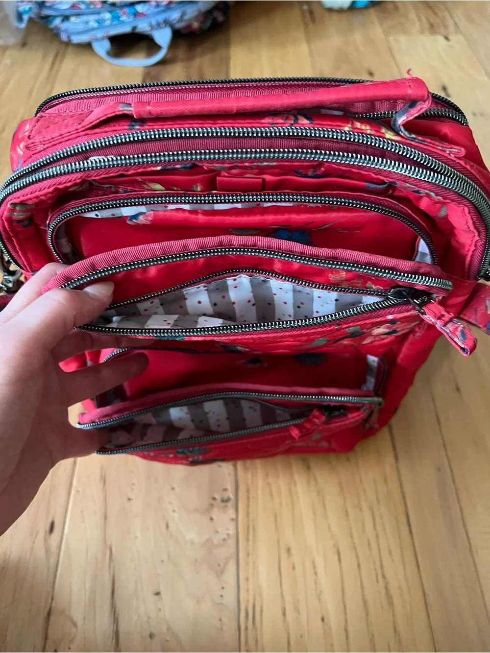Lug Compass in “Bouquet Red”